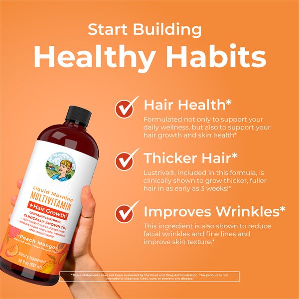 Liquid Morning Multivitamin + Hair Growth