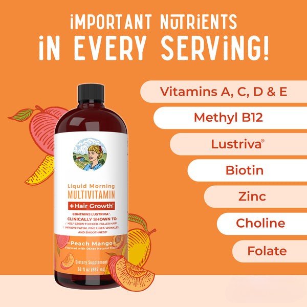 Liquid Morning Multivitamin + Hair Growth