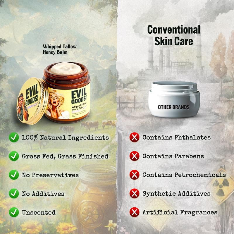Beef Tallow Honey Balm – Nature’s Skincare Secret