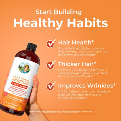 Liquid Morning Multivitamin + Hair Growth