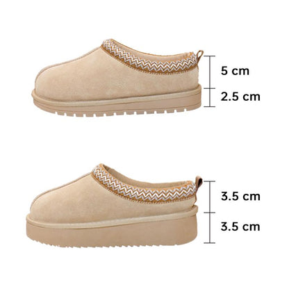 Braided Leather Outdoor Suede Slippers